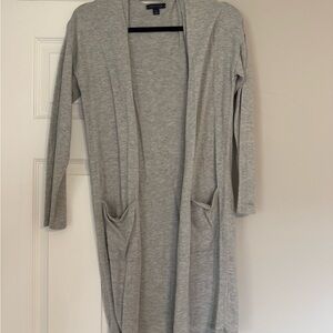 Tommy Hilfiger Light Gray Open Cardigan